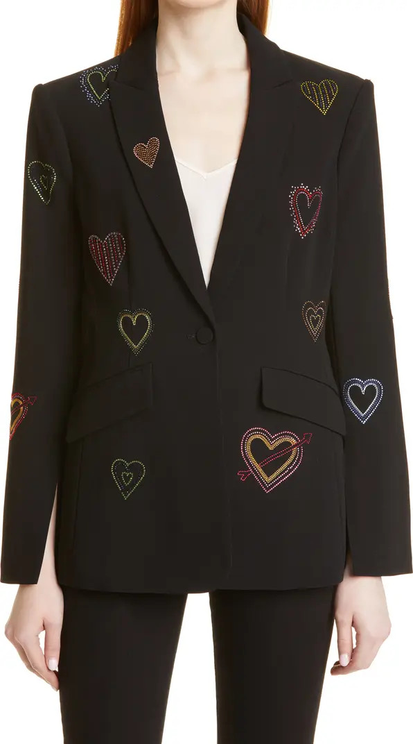 Cinq à Sept Cheyenne Embellished Heart Blazer | Nordstrom | Nordstrom