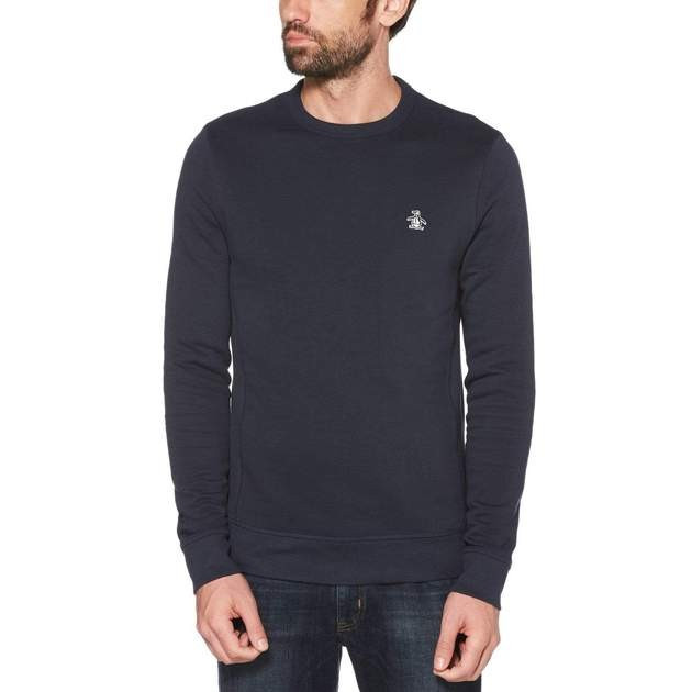 Sticker Pete Fleece Crew Neck Sweatshirt | Perry Ellis
