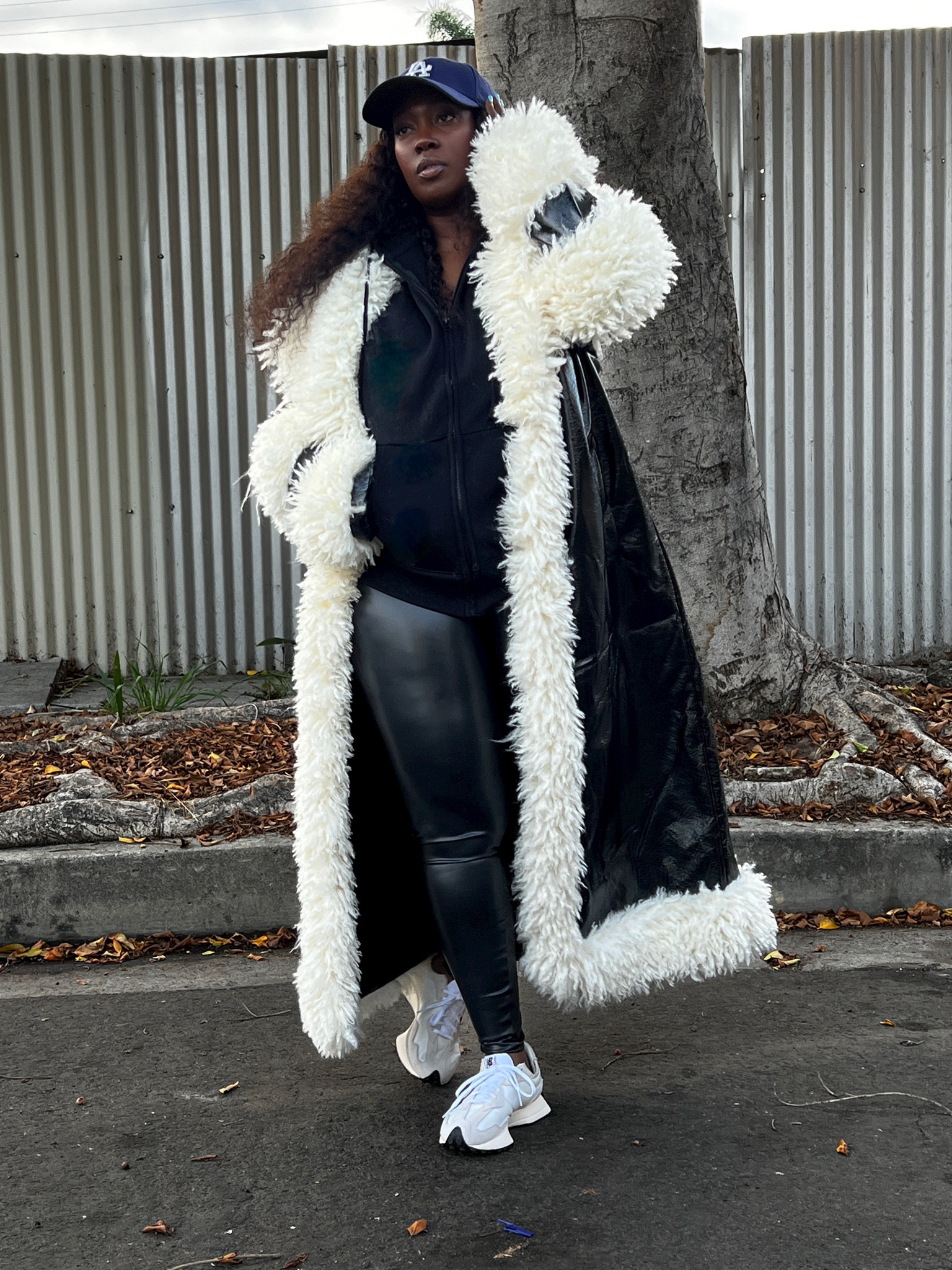 Black Faux Mongolian Fur Trim Vinyl Maxi Coat 



#LTKGiftGuide #LTKstyletip #LTKfindsunder100