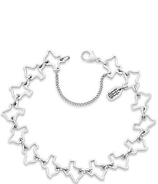 James Avery Texas Sterling Silver Charm Bracelet -  Large | Dillard's