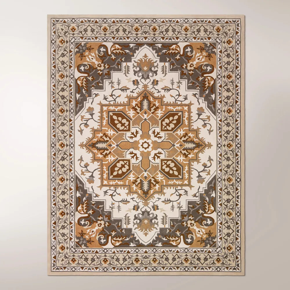 Boho Wool Handwoven Rug | Hernest