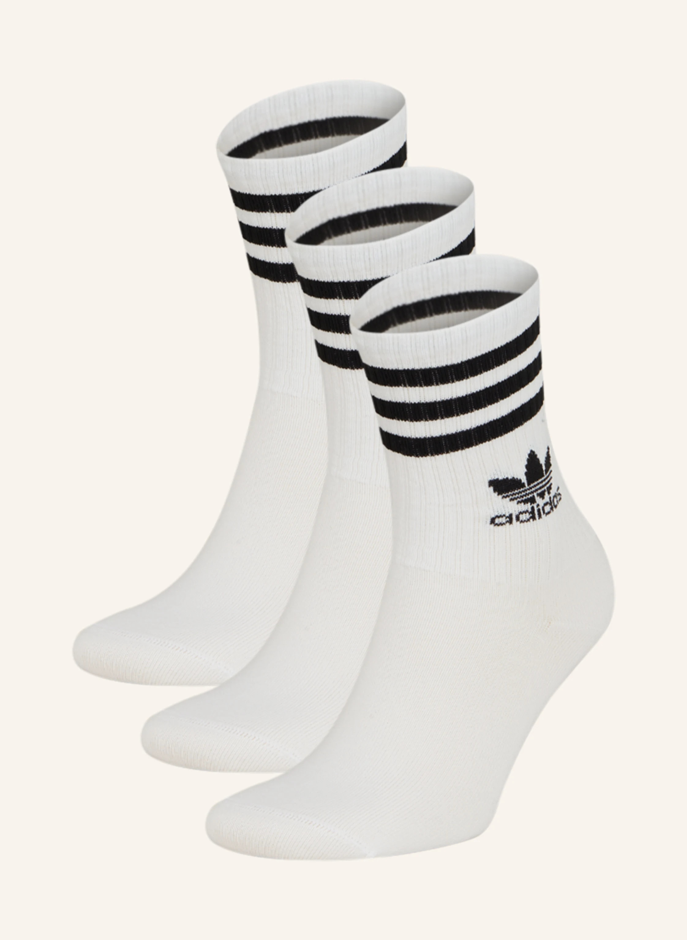 adidas Originals 3er-Pack Socken CREW in white | Breuninger (DACH)