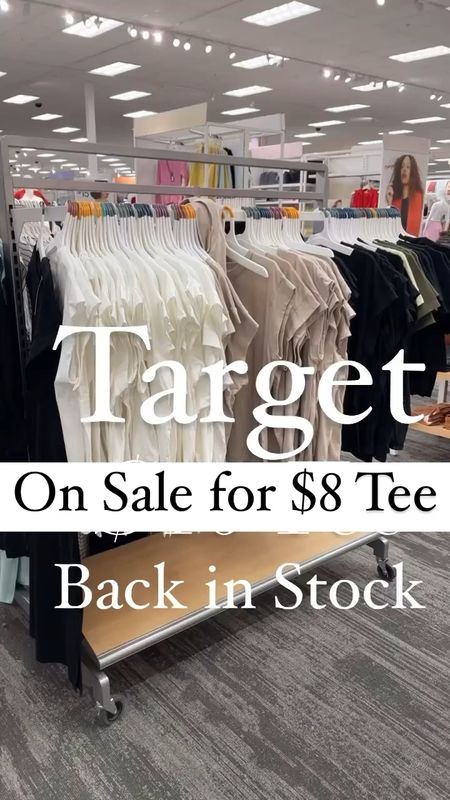 . Y’all have LOVED these tops and now they’re on sale for $8. A great basic to wear now under jackets/sweaters and in the summer with cut offs ✨ 
.
#target #targetstyle #targetfinds #targetfashion #sharemytargetstyle #targetdeals #womenstees 
#liketkit 

#LTKfindsunder50 #LTKsalealert #LTKstyletip