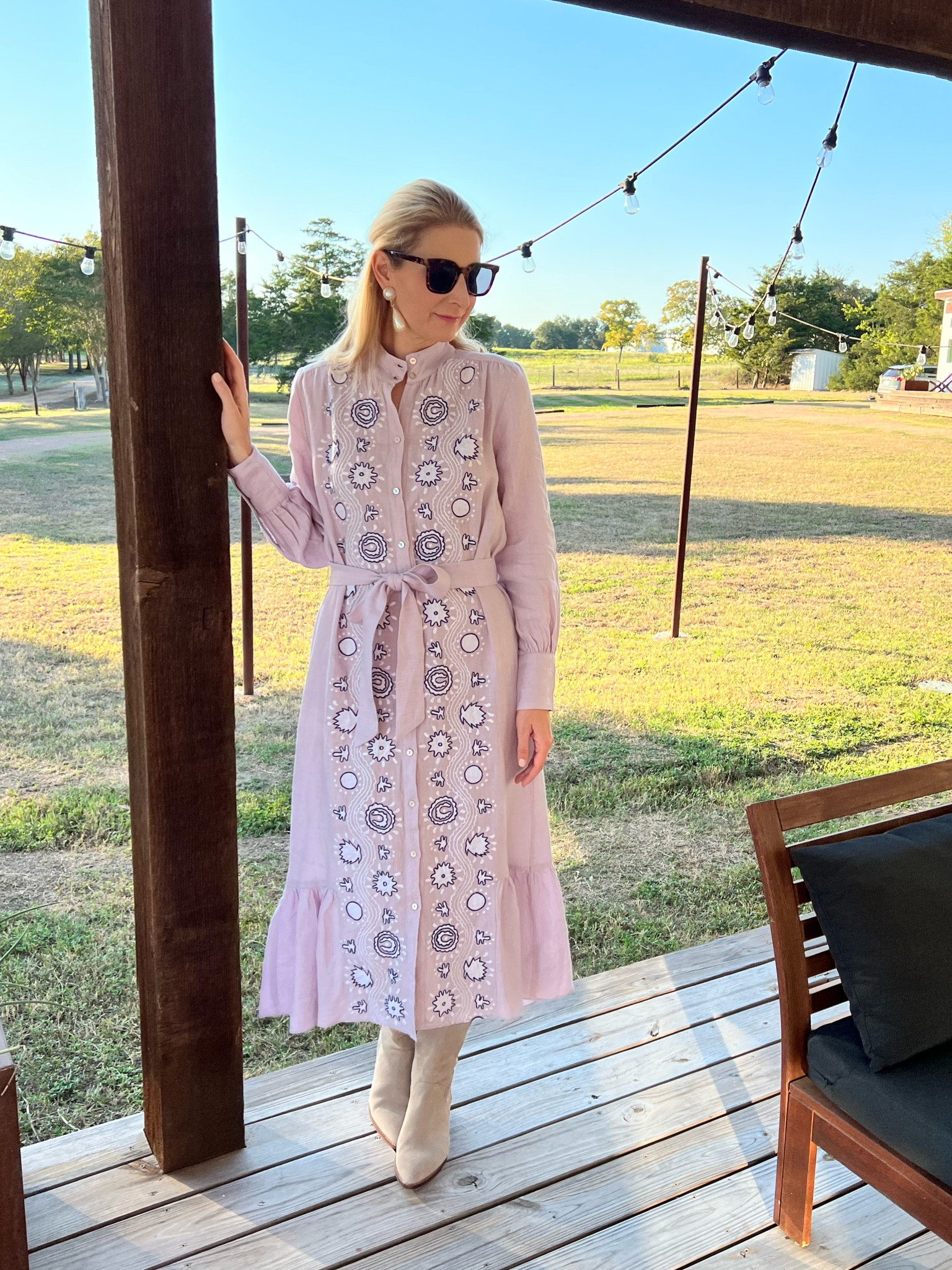 Asha dress. Cowboy boots. Ranch party. Madewell boots. 

#LTKstyletip #LTKSeasonal