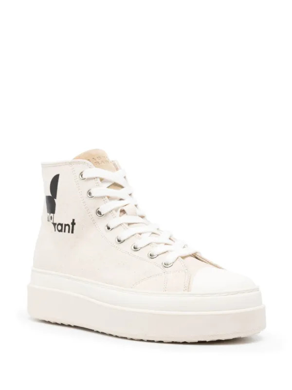 ISABEL MARANT Austen high-top Sneakers | Neutrals | FARFETCH IE | Farfetch Global