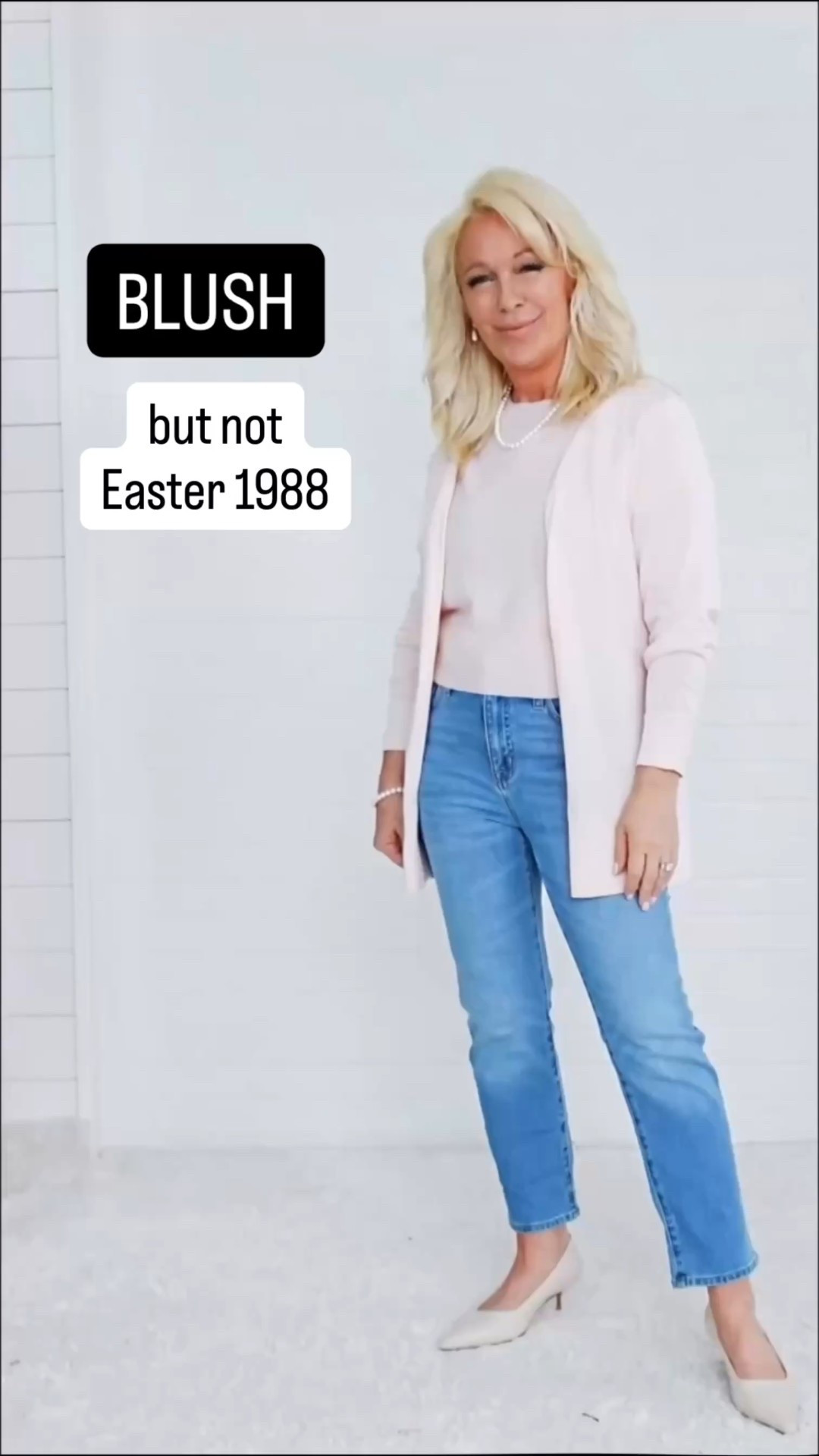 🌸 Blush can look beautiful…
🥚 or it can look like Easter brunch in 1994.

✨ The difference? Structure. Contrast. Intention.

💄 Blush is one of the most flattering early spring colors because it reflects light onto your face and softens without washing you out — if you style it correctly

👗 I’m showing you 5 modern ways to wear it:
✔ Structured
✔ Elevated
✔ Polished
✔ Never precious

🤍 Now I want to know…

🔢 Which outfit is YOUR favorite: 1 2 3 4 or 5?

👇 VOTE BELOW!

#LTKPetite #LTKSeasonal #LTKOver40