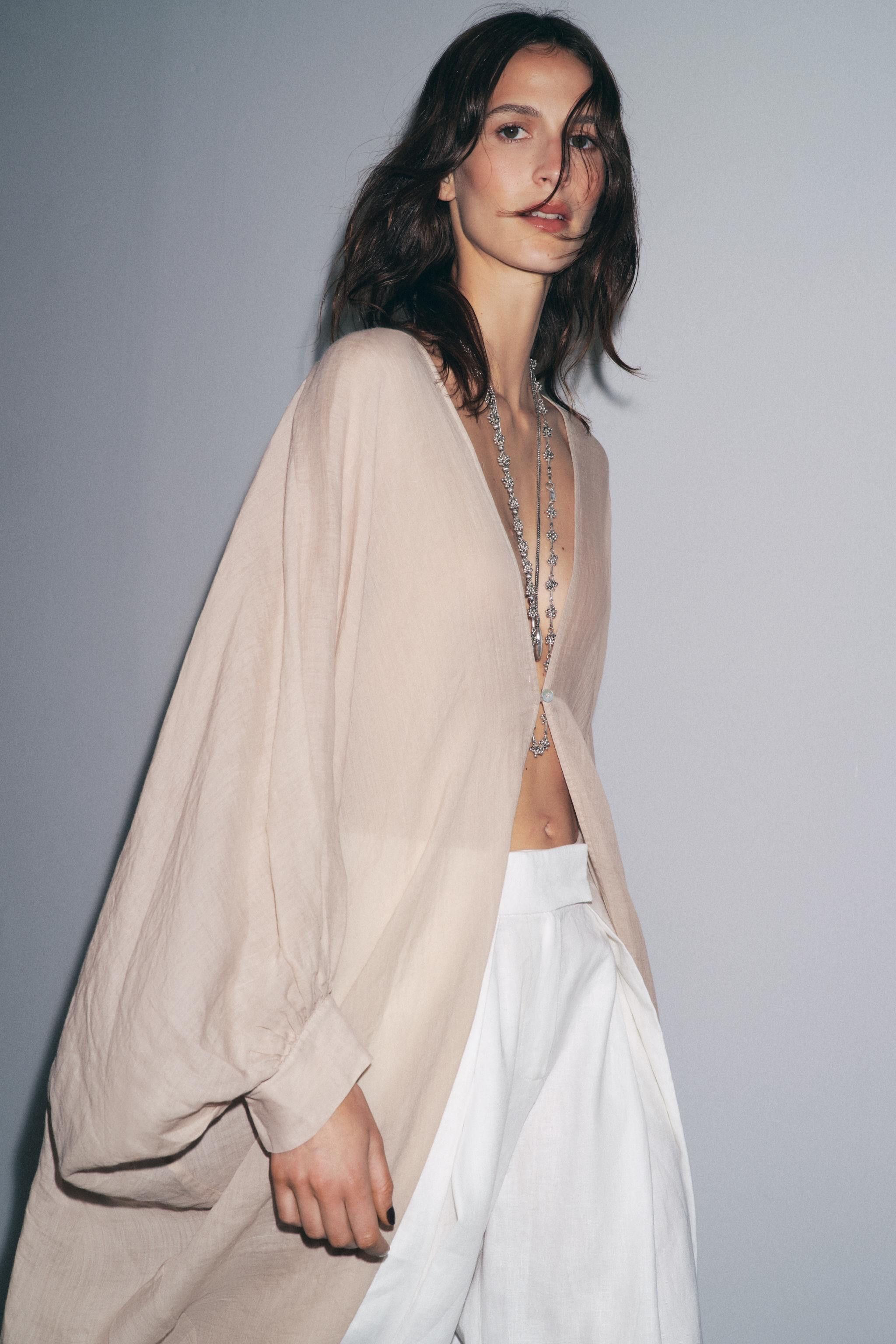 ZW COLLECTION LONG RAMIE TOP | Zara US