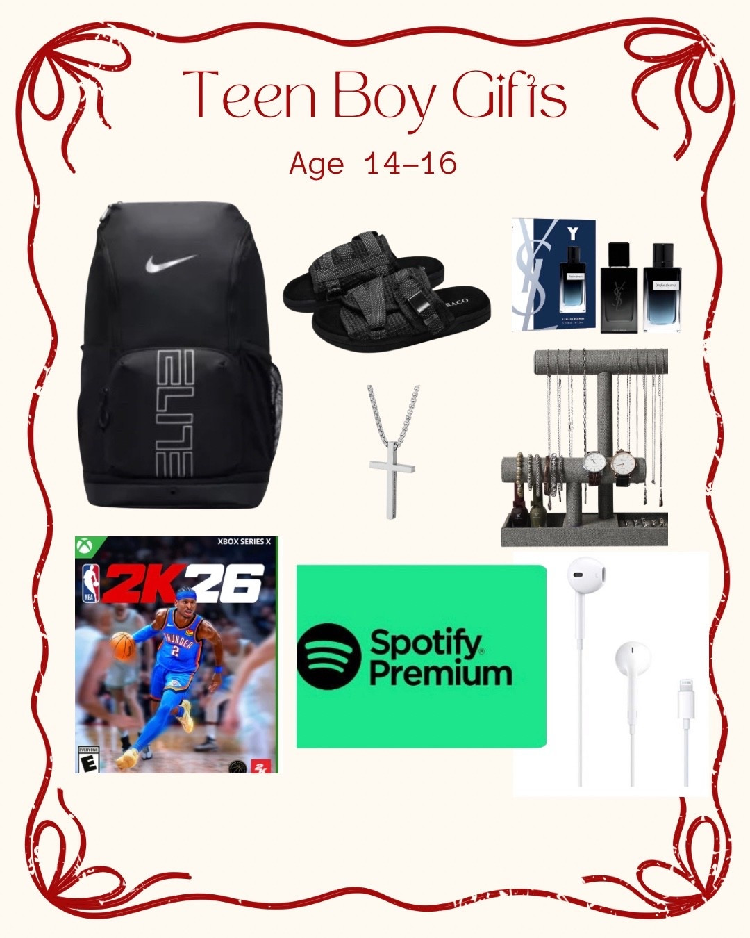 Gifts for 14-16 Year Olds (Approved by an Actual Teenager! 🤩)
Stop guessing and start shopping! I dragged my 15-year-old son to put together a list of all the must-have, actually-cool gifts for this age group (boys and girls!). If it's on this list, it passed the vibe check. 😉
Whether you're waiting for Black Friday sales or just want to get your shopping done early, you can shop every single item right here. *Draco slides aren’t tagged** I’m sorry. 
Tap the link in my bio/below the photo to shop the whole guide!
#TeenGifts #HolidayGiftGuide #BlackFridayDeals #GiftsForTeens #TeenApproved #ChristmasGifts

#LTKHoliday #LTKGiftGuide #LTKCyberWeek