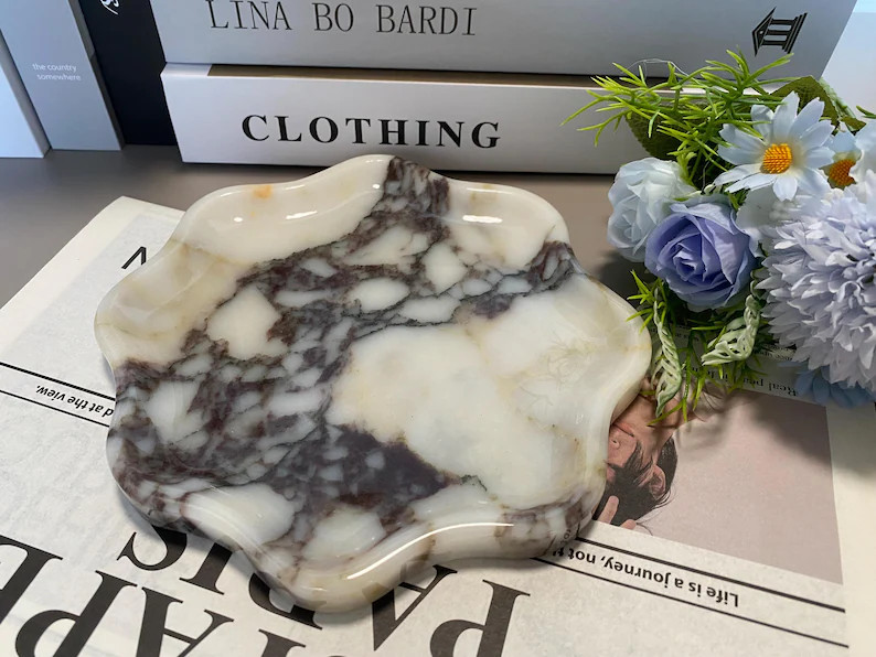 Calacatta Viola Marble Tray, Bulgari Luxury Marble, Italy Marble Coffee Table, Table Tray, Jewelr... | Etsy (US)