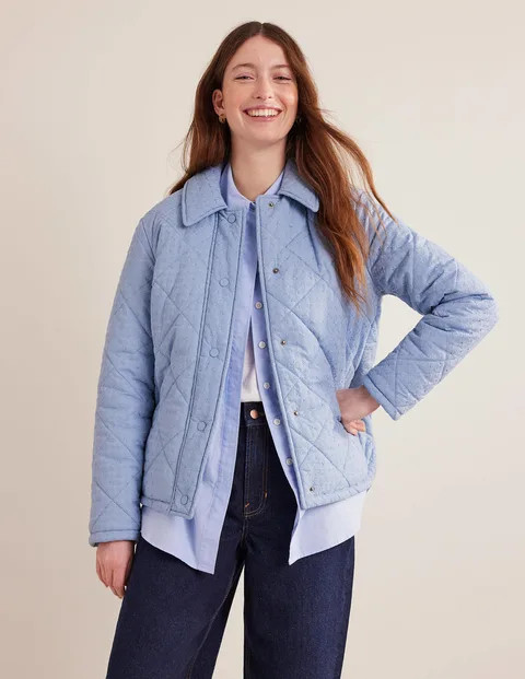 Broderie Quilted Cotton Jacket | Boden (US)