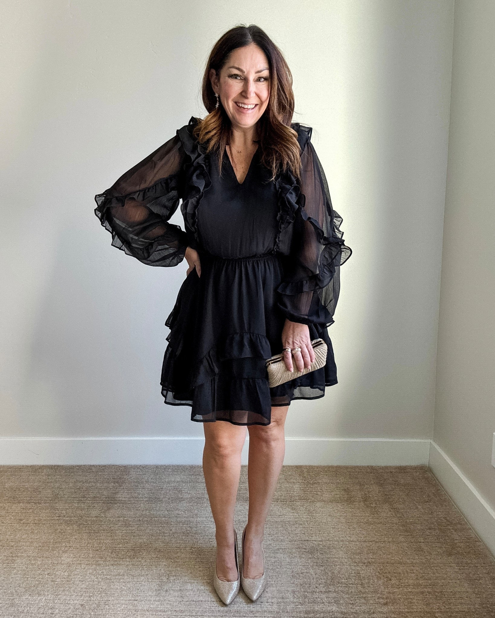 Holiday Party Dress with ruffles from Gibsonlook tts, L | use code RYANNE10  


#LTKOver40 #LTKHoliday #LTKMidsize