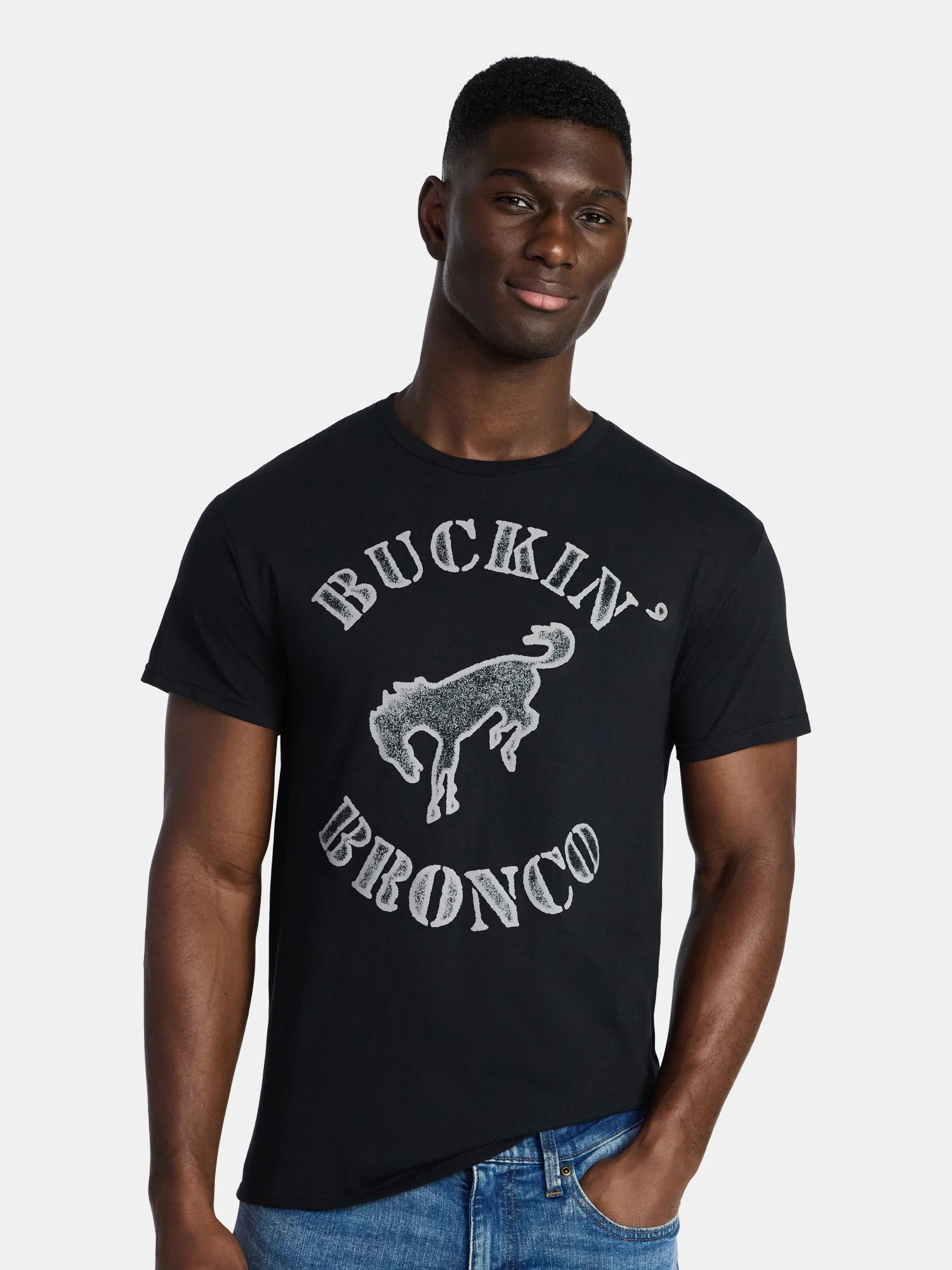 Ford Men's and Big Men's Buckin' Bronco Graphic Tee with Short Sleeves, Sizes S-3XL - Walmart.com | Walmart (US)