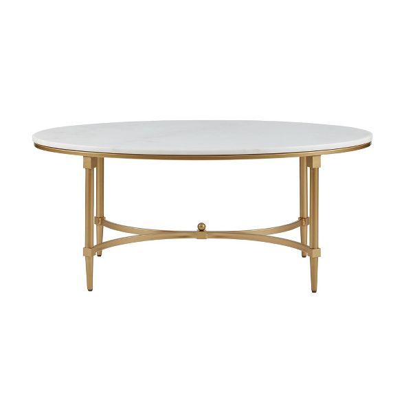 Bordeaux Coffee Table White/Gold | Target