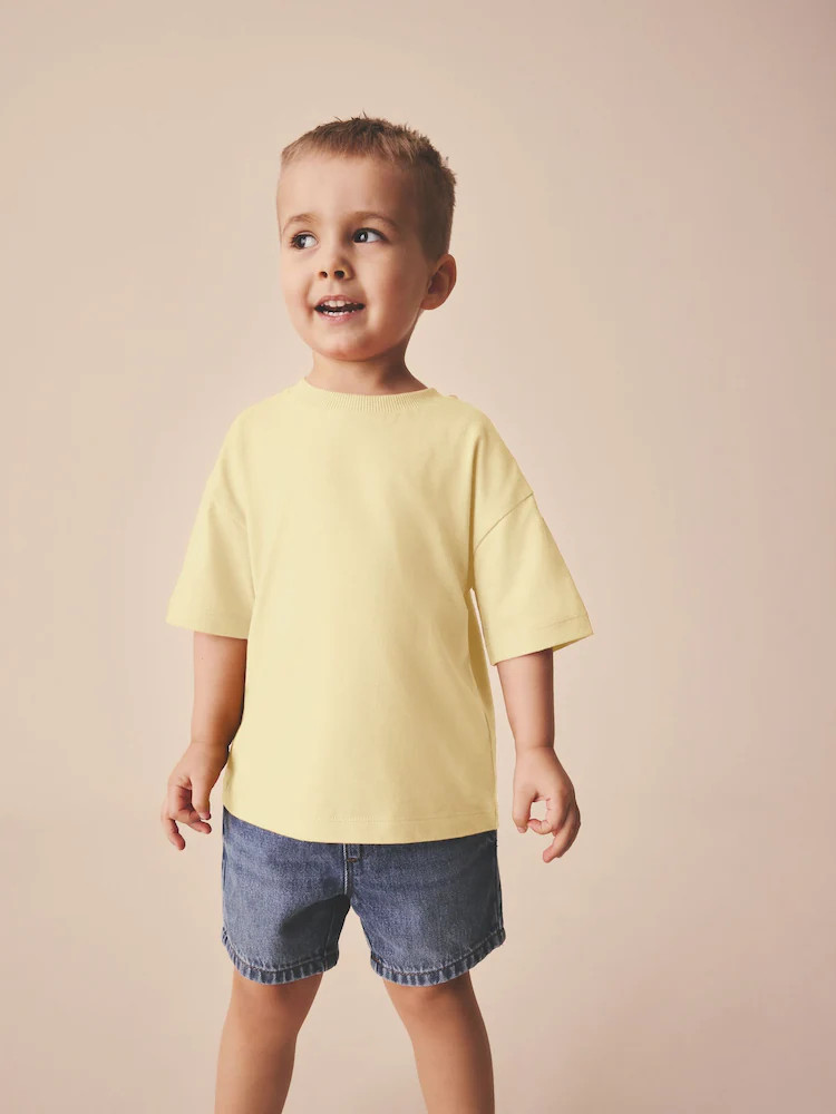 Yellow Short Sleeve Plain T-Shirt (3mths-7yrs) | Next US