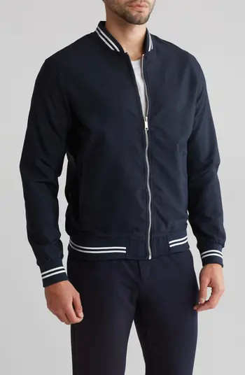 Stripe Trim Varsity Jacket | Nordstrom Rack