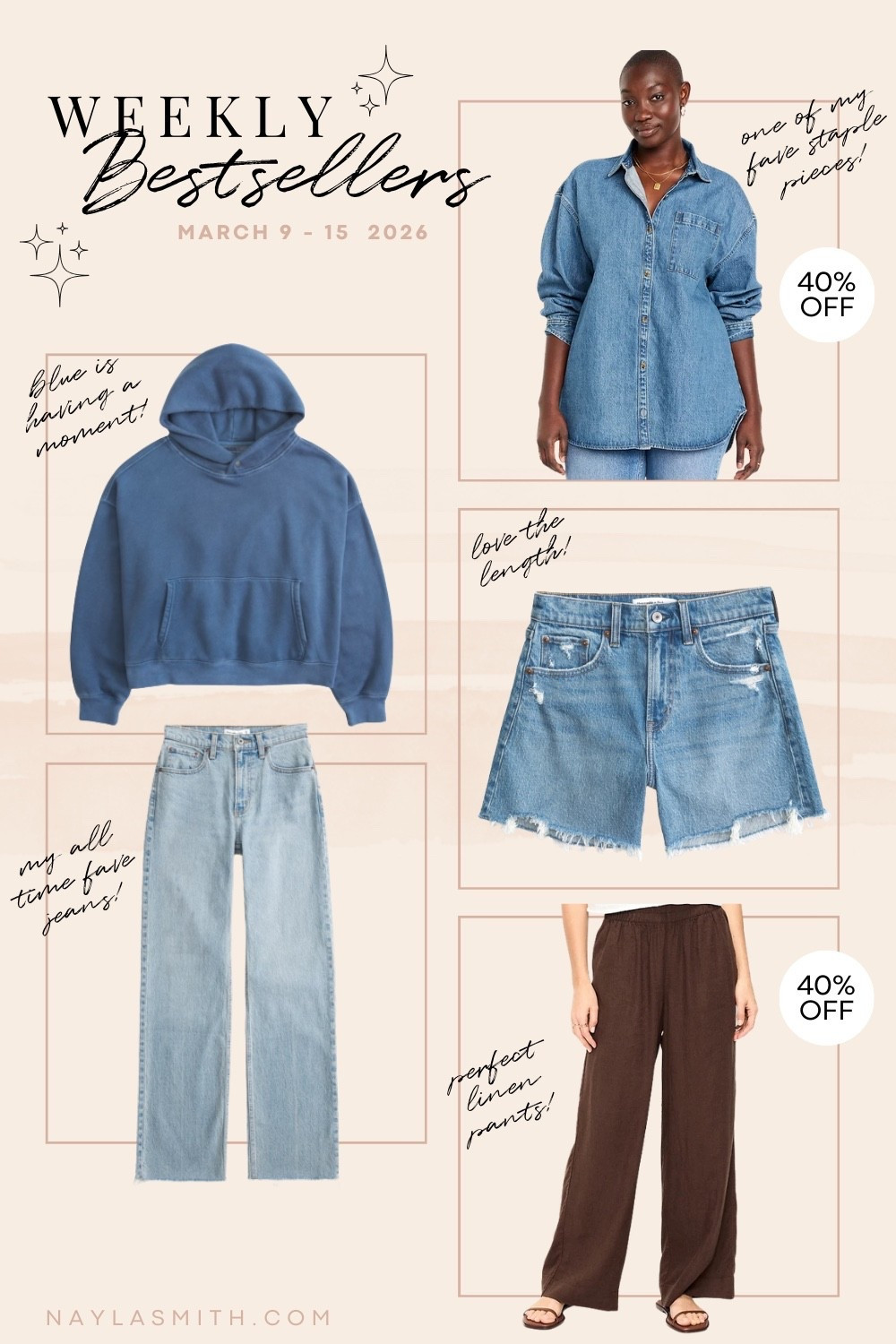 Weekly Bestsellers! My fave denim shirt (I wear L), my go to jean (I wear 32), 5 inch inseam denim shorts (I wear 32), brown linen pants (I wear L tall), blue hoodie. Canadian Old Navy links are under “similar products”. Spring closet staples, spring fashion.

#LTKjeans #LTKstyletip #LTKsale