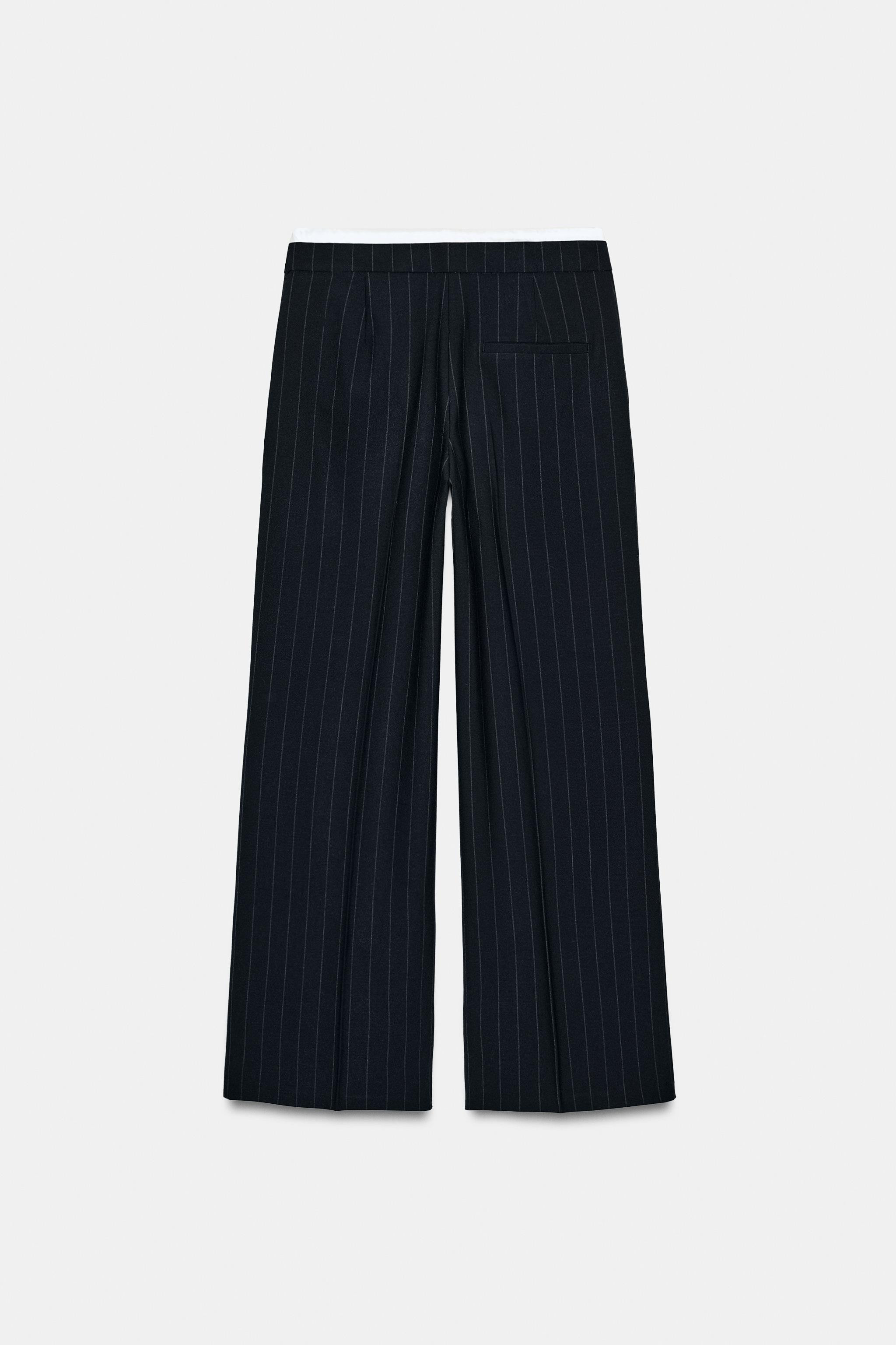 WIDE LEG PANTS WITH DOUBLE WAISTBAND | Zara Canada