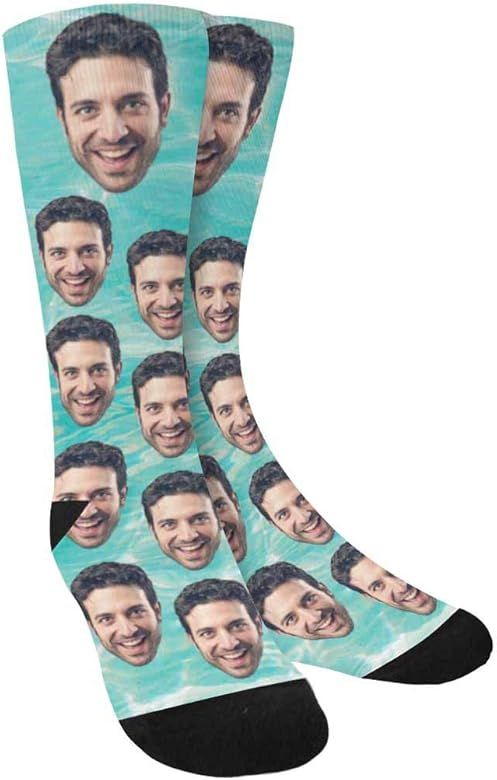 Artsadd Custom Face Socks with Picture, Personalized Socks with Photo Customized Unisex Funny Cre... | Amazon (US)