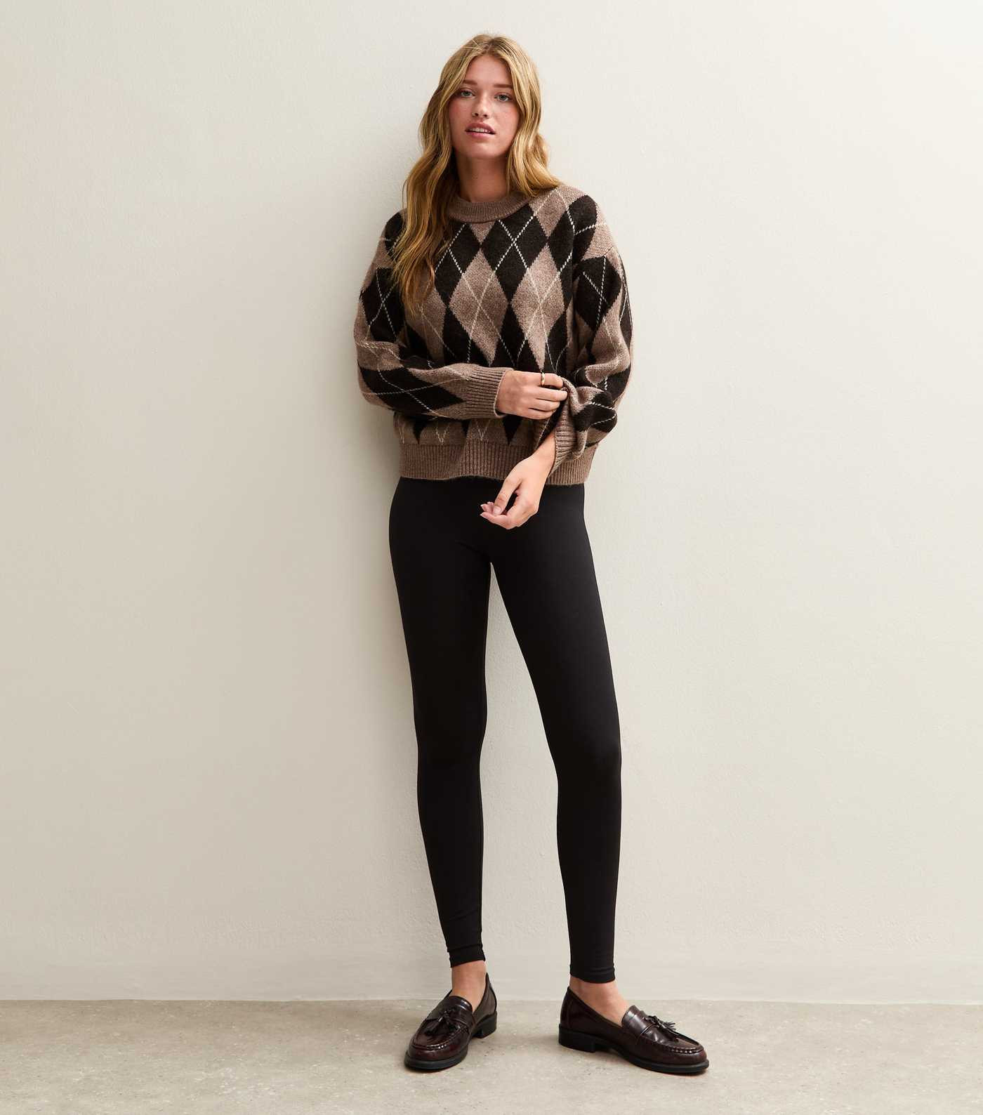 Black High Waist Stretch Cotton Leggings | New Look | New Look (UK)