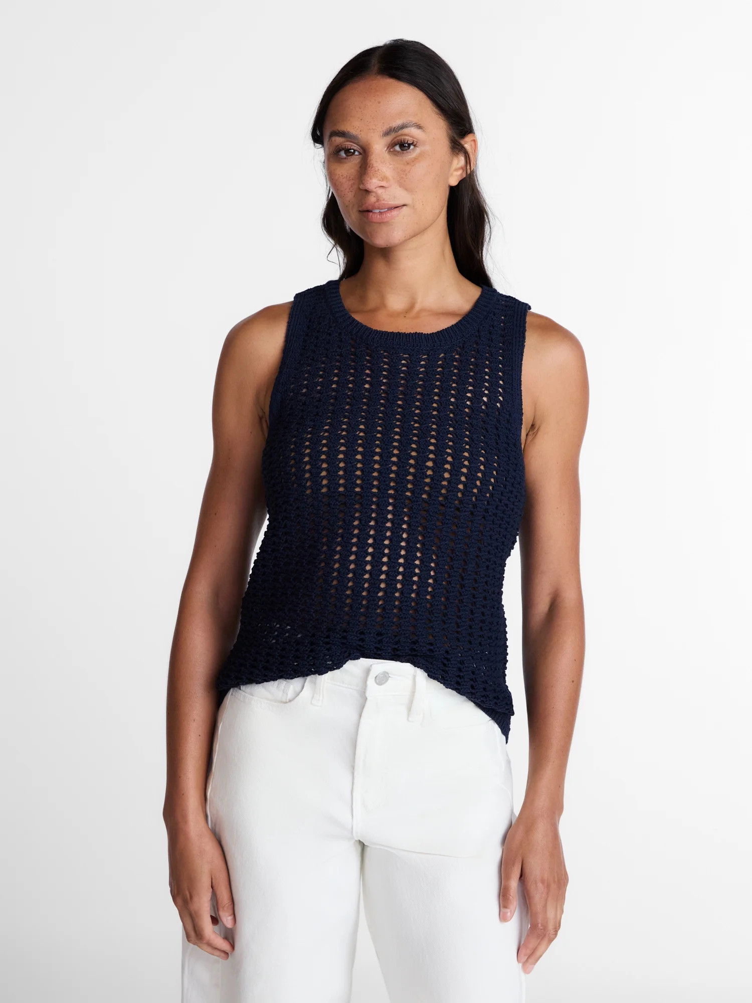 Time and Tru Woman's Sweater Tank, Sizes XS-XXXL | Walmart (US)