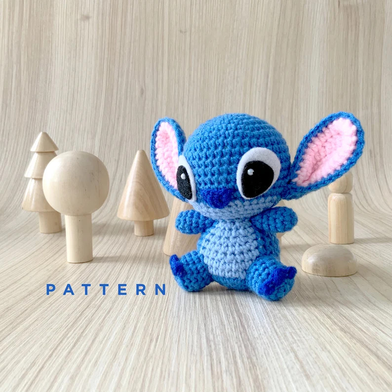 CROCHET PATTERN (PDF): Stitch Amigurumi / Plushie / Bagcharm - Etsy | Etsy (Global)