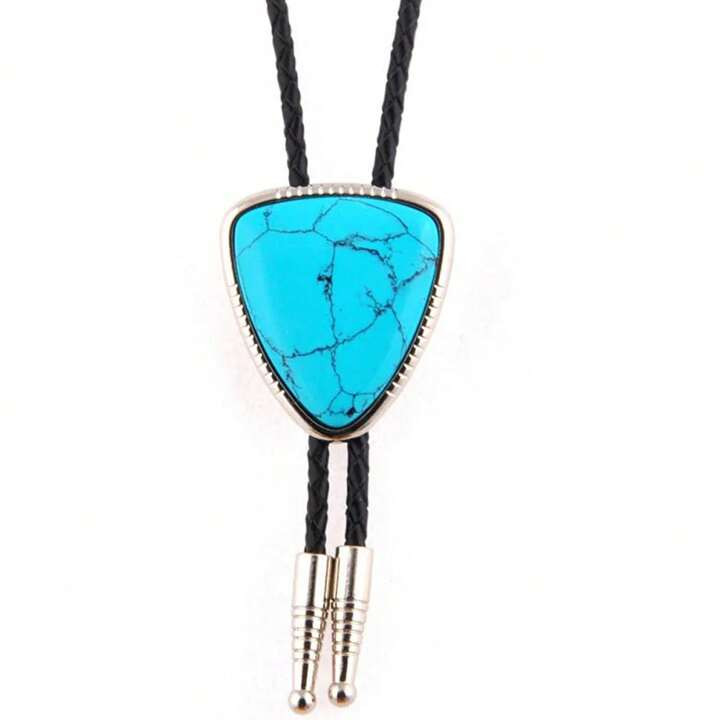 Original Tree Triangle Stone Design BOLO Tie, Western Cowboy Zinc Alloy Bolo Necktie, European An... | SHEIN