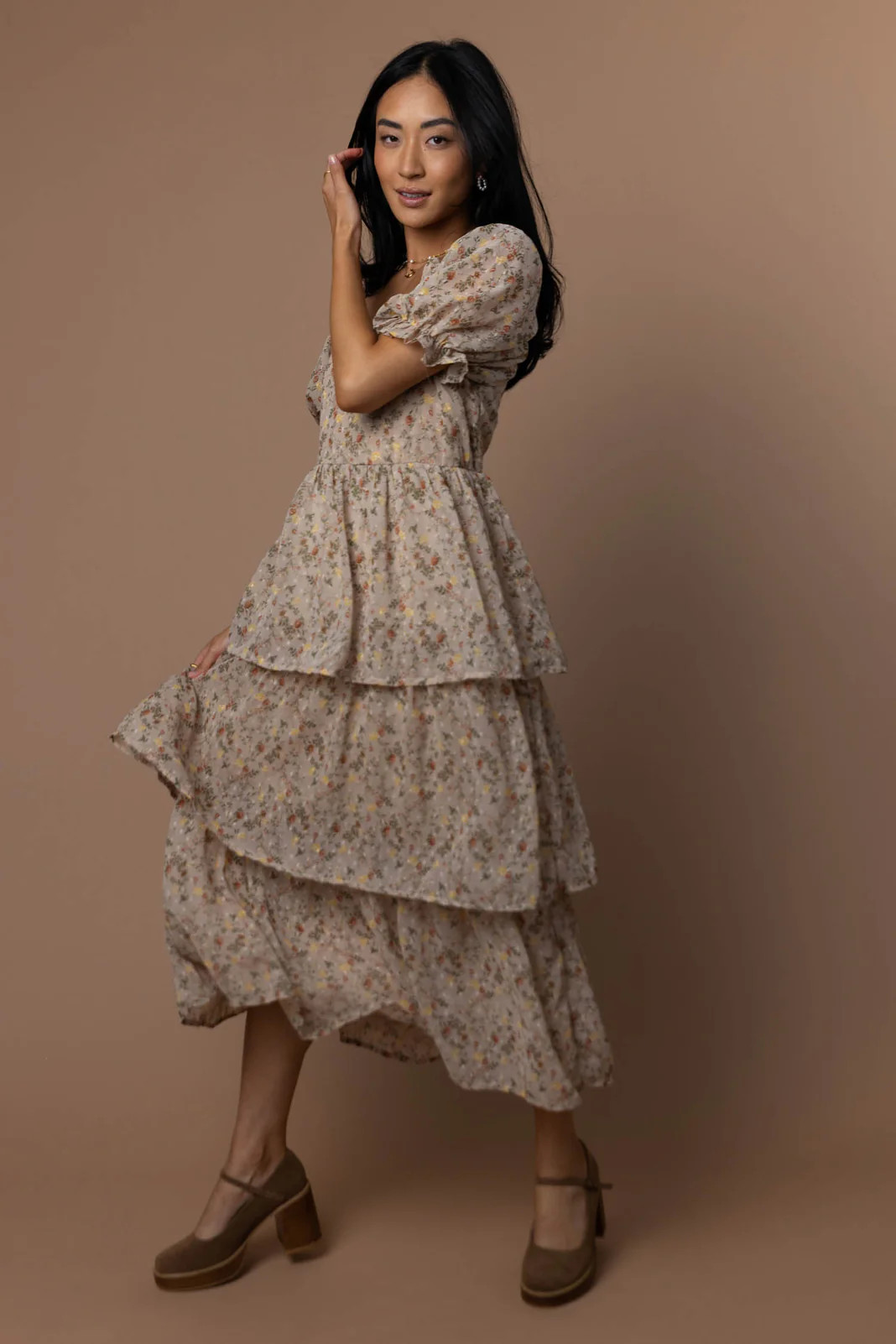 Mikel Maxi Dress in Taupe - böhme | Böhme US