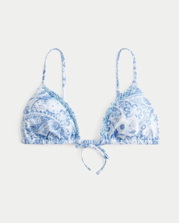 Embellished Triangle Bikini Top | Hollister (US)