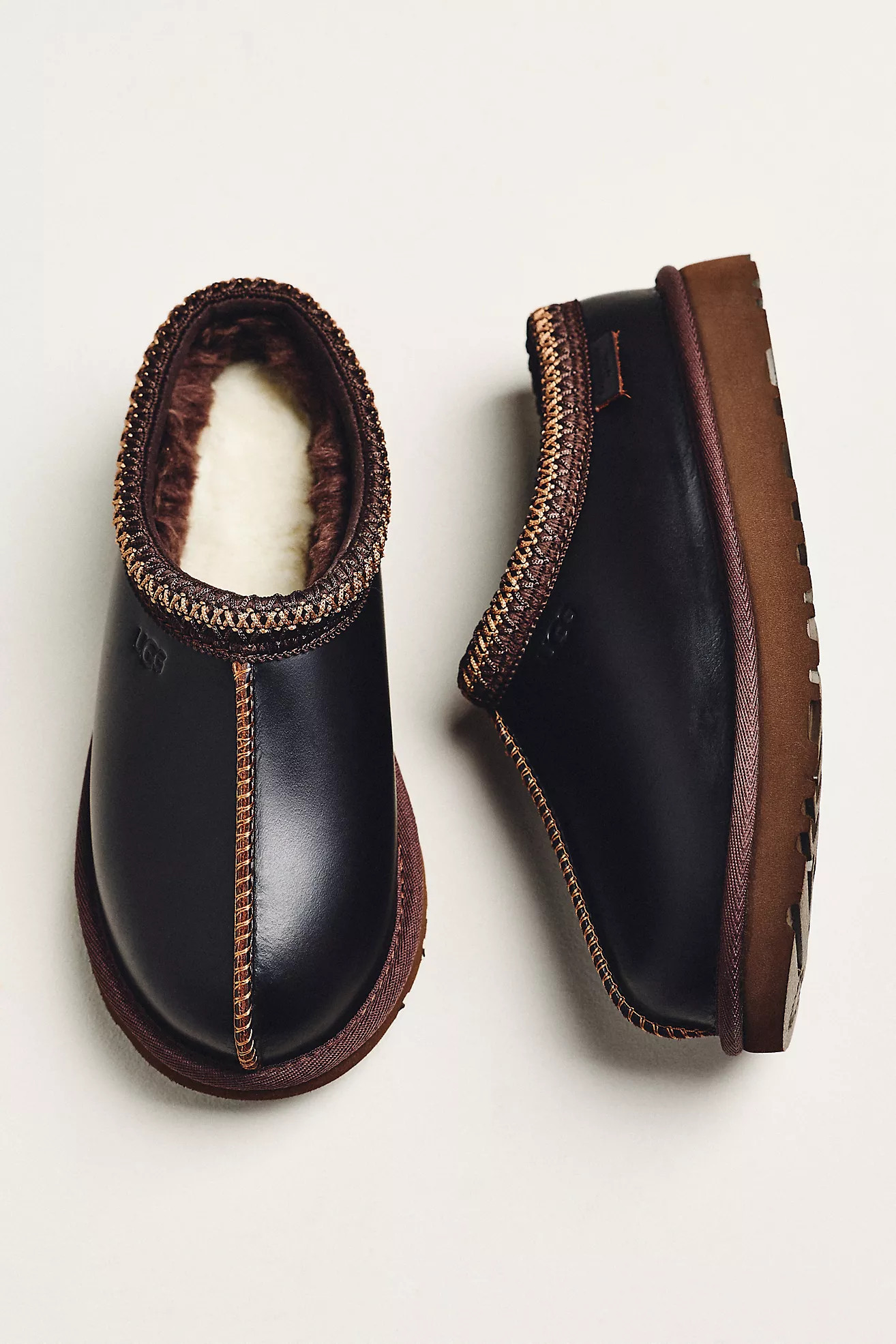 UGG Tasman Leather Regen Slippers | Anthropologie (US)