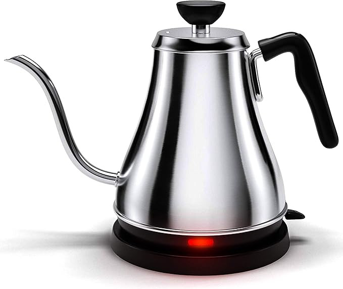 Electric Gooseneck Kettle - 0.8L, 120 Volt, Stainless Steel Electric Tea Kettle - Water Pot Heate... | Amazon (US)