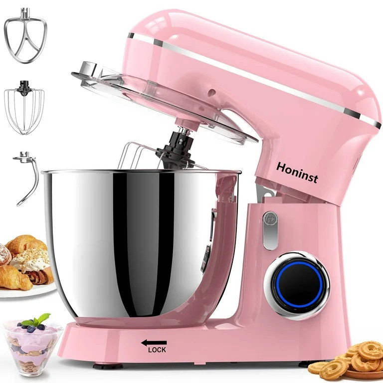 Honinst 6.5 QT Electric Stand Mixer, 10+P Speeds Lightweight with Tilt-Head Kitchen Stand Mixer, ... | Walmart (US)