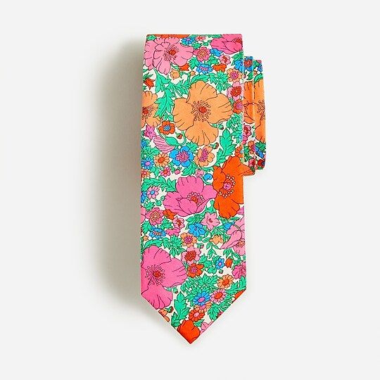 Boys' floral tie in Liberty® Meadow Song print | J.Crew US