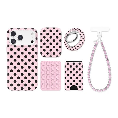 Princess Pink Polka Dot iPhone Bundle Set | Velvet Caviar