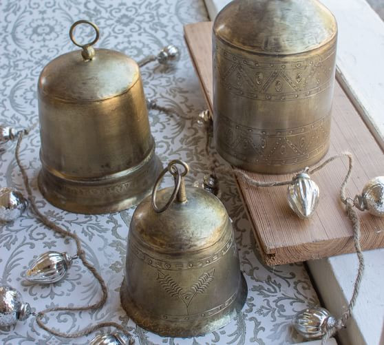 Antique Brass Finished Bells, Set Of 3 | Pottery Barn (US)