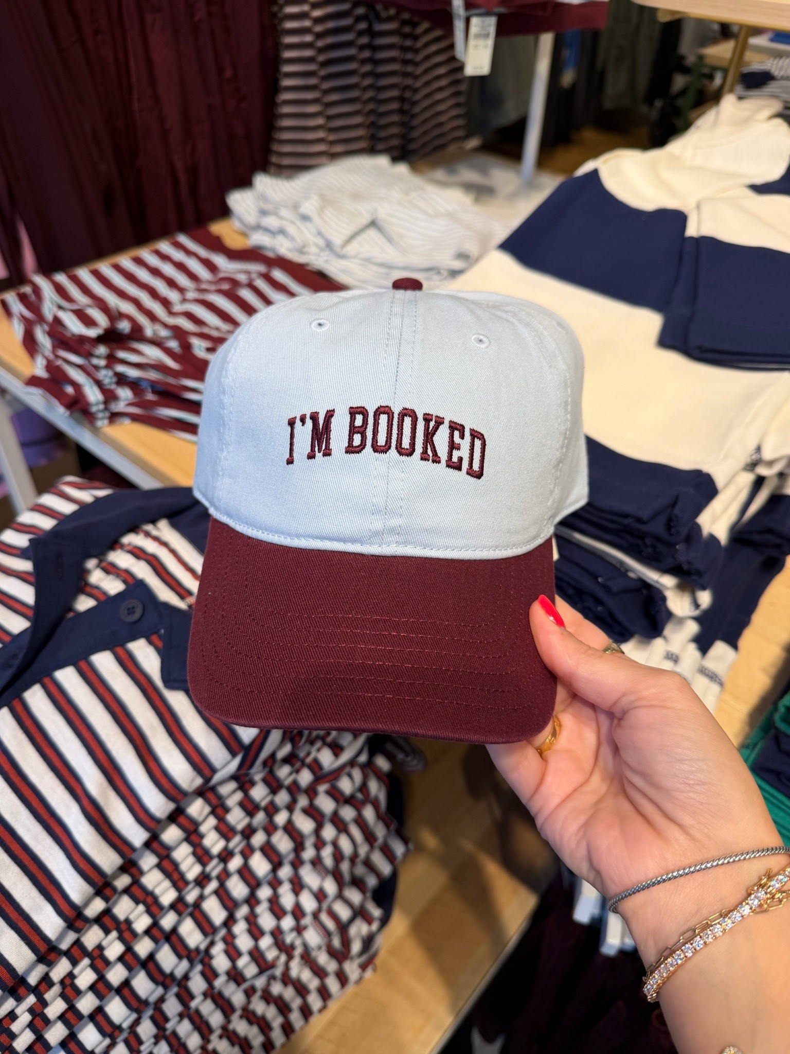 I’m booked hat