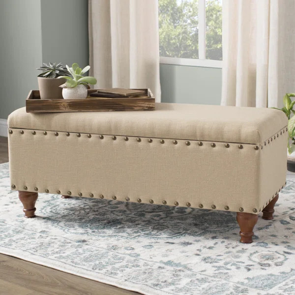 Latimer Upholstered Flip Top Storage Bench | Wayfair North America