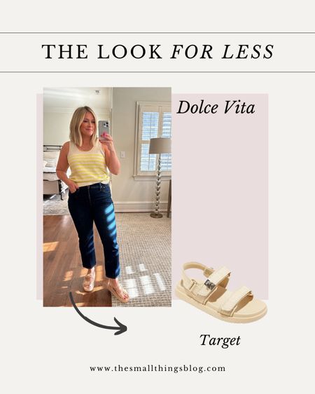 Look for less, daily dupe, double take, target, dolce vita, summer spring sandals

#LTKfindsunder100 #LTKfindsunder50 #LTKxTarget