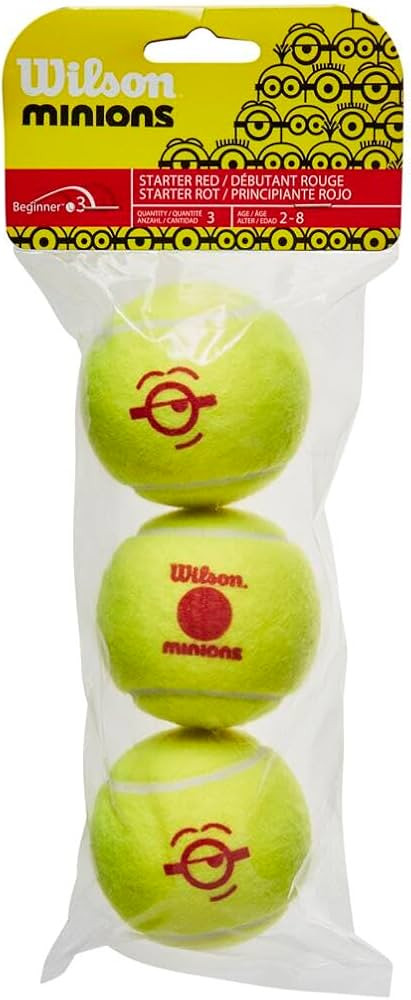 WILSON Minions Youth Tennis Balls - Stage 1, 2, and 3 | Amazon (US)