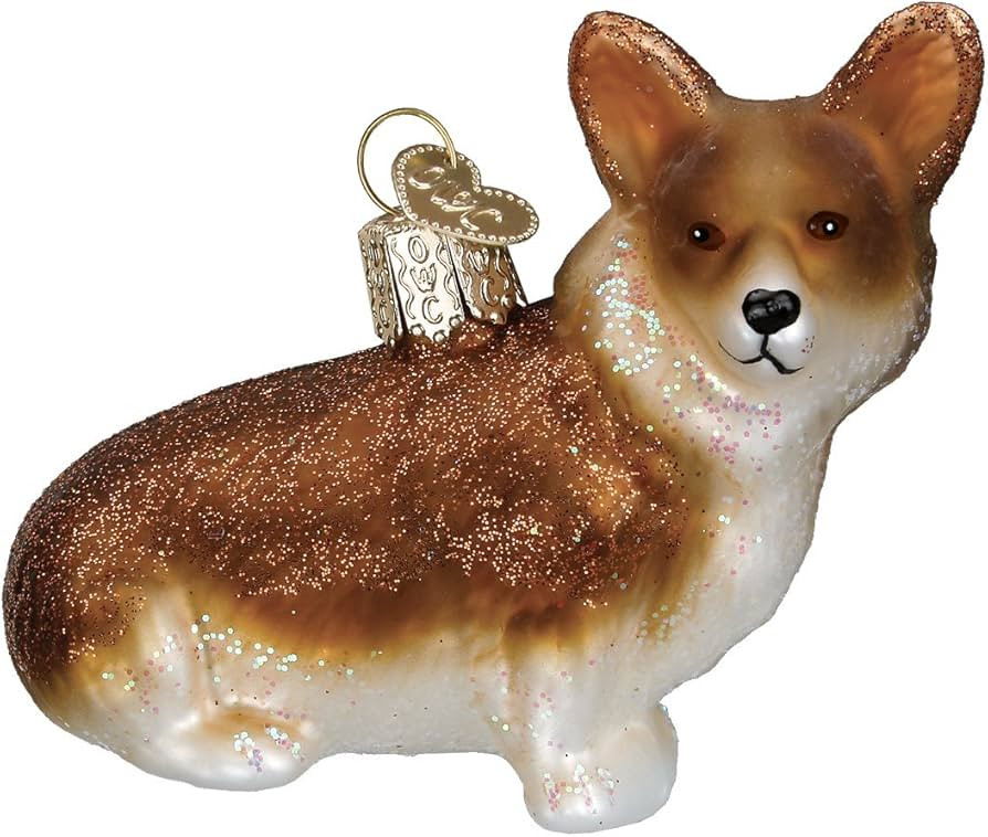 Old World Christmas Pembroke Welsh Corgi Glass Blown Ornament for Christmas Tree, Handcrafted Hol... | Amazon (US)