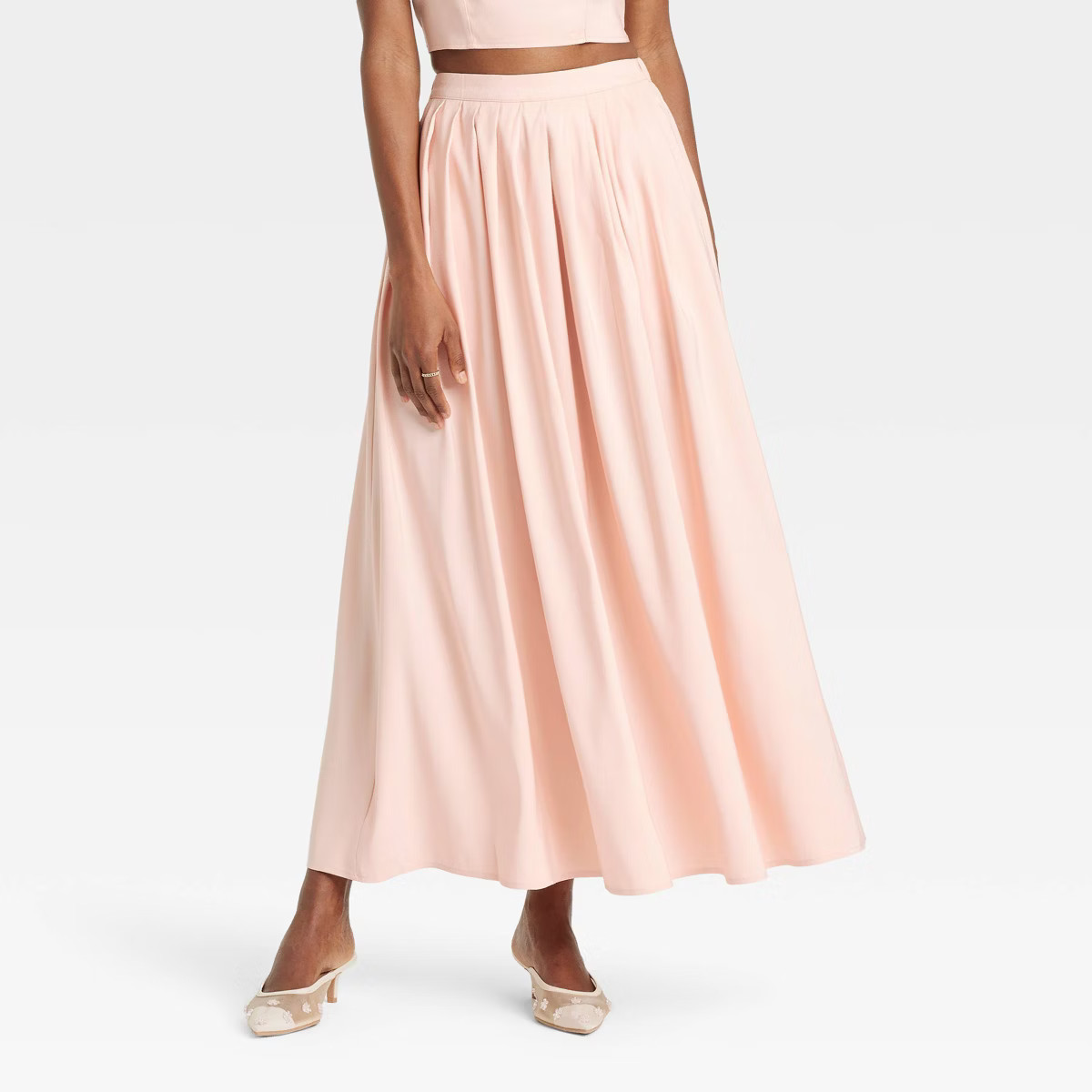 Women's Pleated A-Line Maxi Skirt - A New Day™ | Target