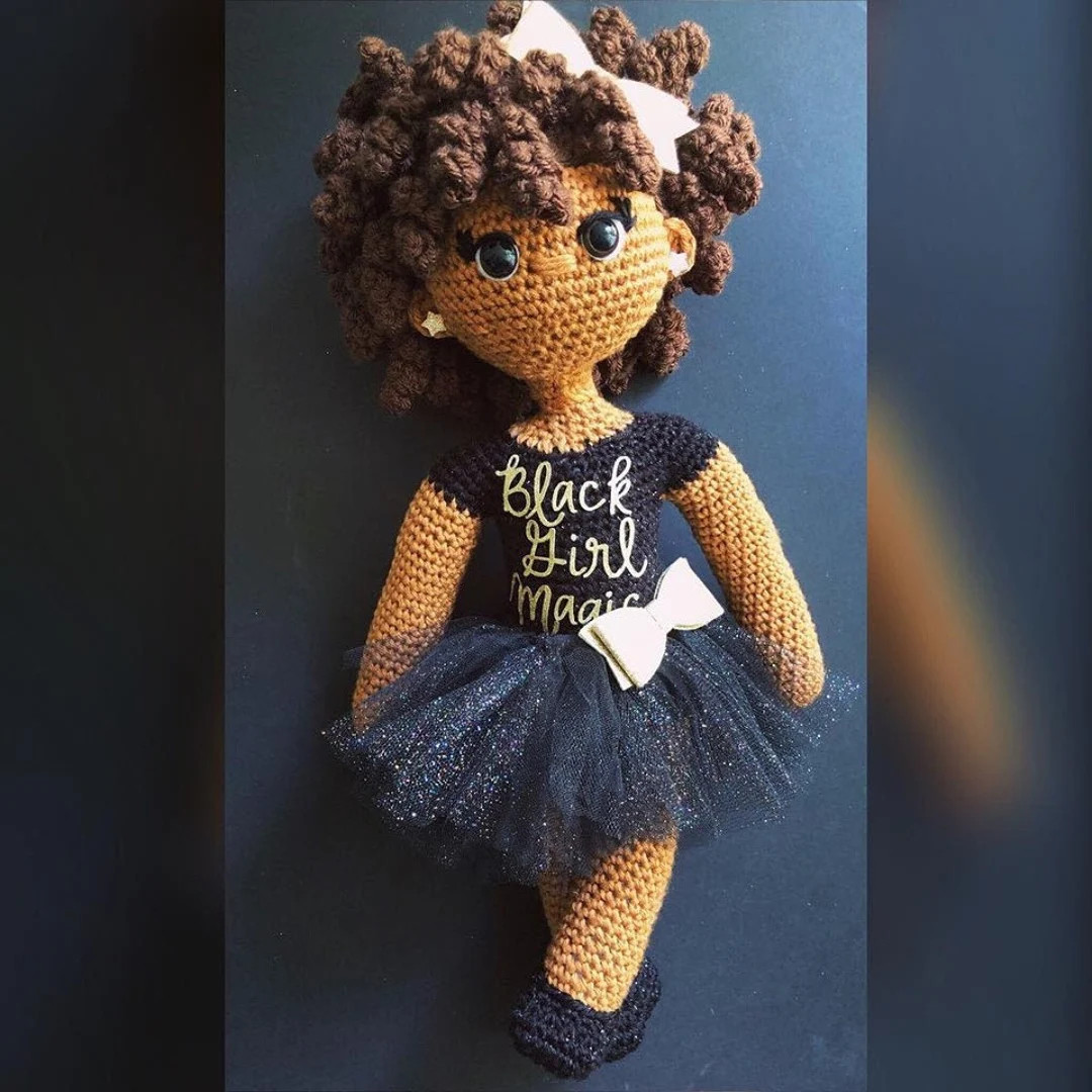 African American Crochet Doll Pattern - Crochet Doll Hair | Etsy (US)