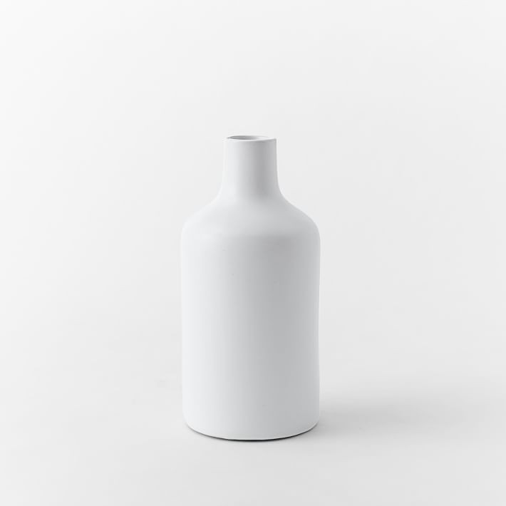 Pure White Matte Ceramic Vases | West Elm (US)