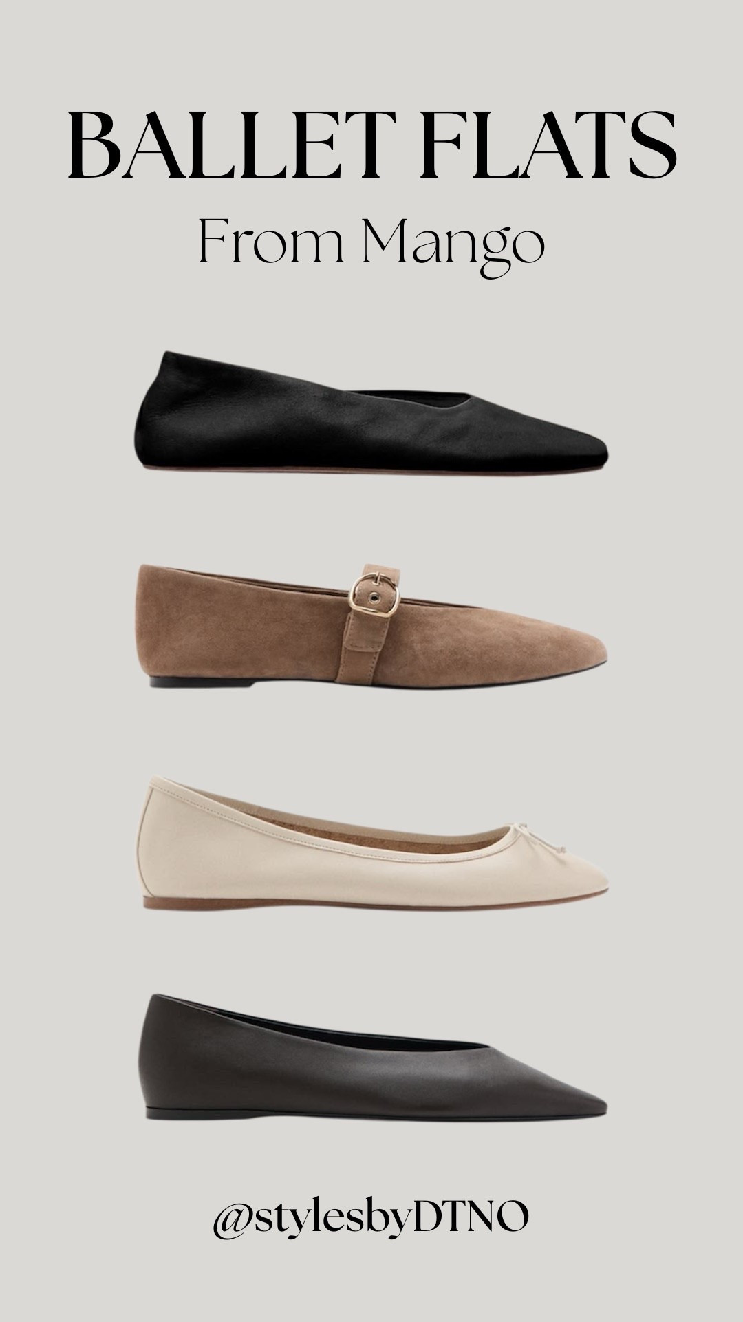 Neutral toned spring ready ballet flats from Mango (scroll below for more options)

Tags: New Arrivals, Spring Fashion, Best Sellers, Stylist Picks, Fashion Finds 2026, What To Wear, Outfit Ideas, Wardrobe Essentials, Back In Stock, Women’s Shoes, Suede Flats, Leather Ballet Flats,

#LTKSeasonal #LTKootd #LTKSaleAlert