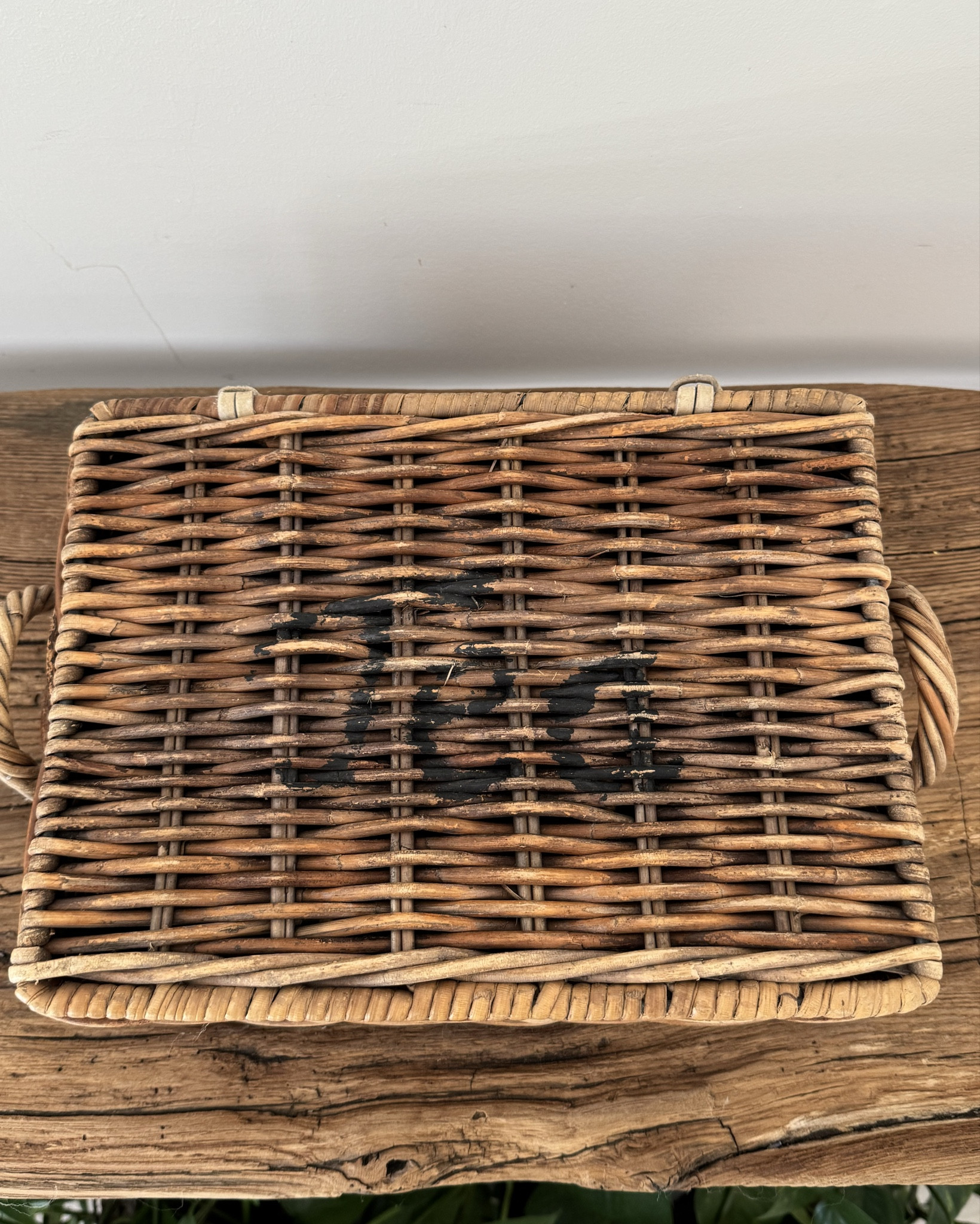 One of those pieces that feels equally at home layered into a pantry, styled on open shelving, or left out on a table holding linens, letters, or everyday objects. The interior dividers are still intact, which makes it even better.

Collected, useful, and quietly storied — my favorite kind of piece.

#LTKhome #CollectedHome #EnglishCountryside #VintageDecor #EuropeanHome #WickerBasket #CottageStyle #FrenchInspired #RusticDecor #OurNido