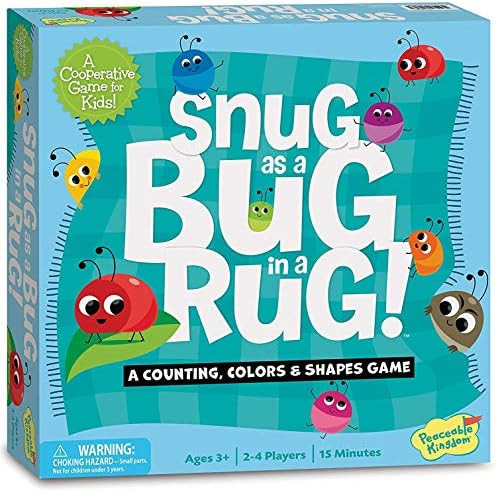 Peaceable Kingdom / Snug as a Bug in a Rug Award Winning Preschool Skills Builder Game | Amazon (CA)
