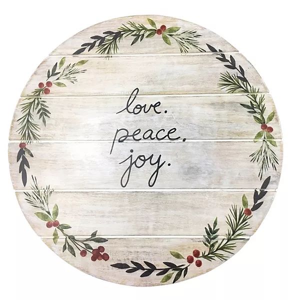 St. Nicholas Square® Peace, Love, Joy Platter | Kohl's