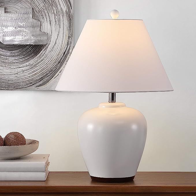 SAFAVIEH Lighting Collection Etren Modern Ivory 25-inch Bedroom Living Room Home Office Desk Nigh... | Amazon (US)