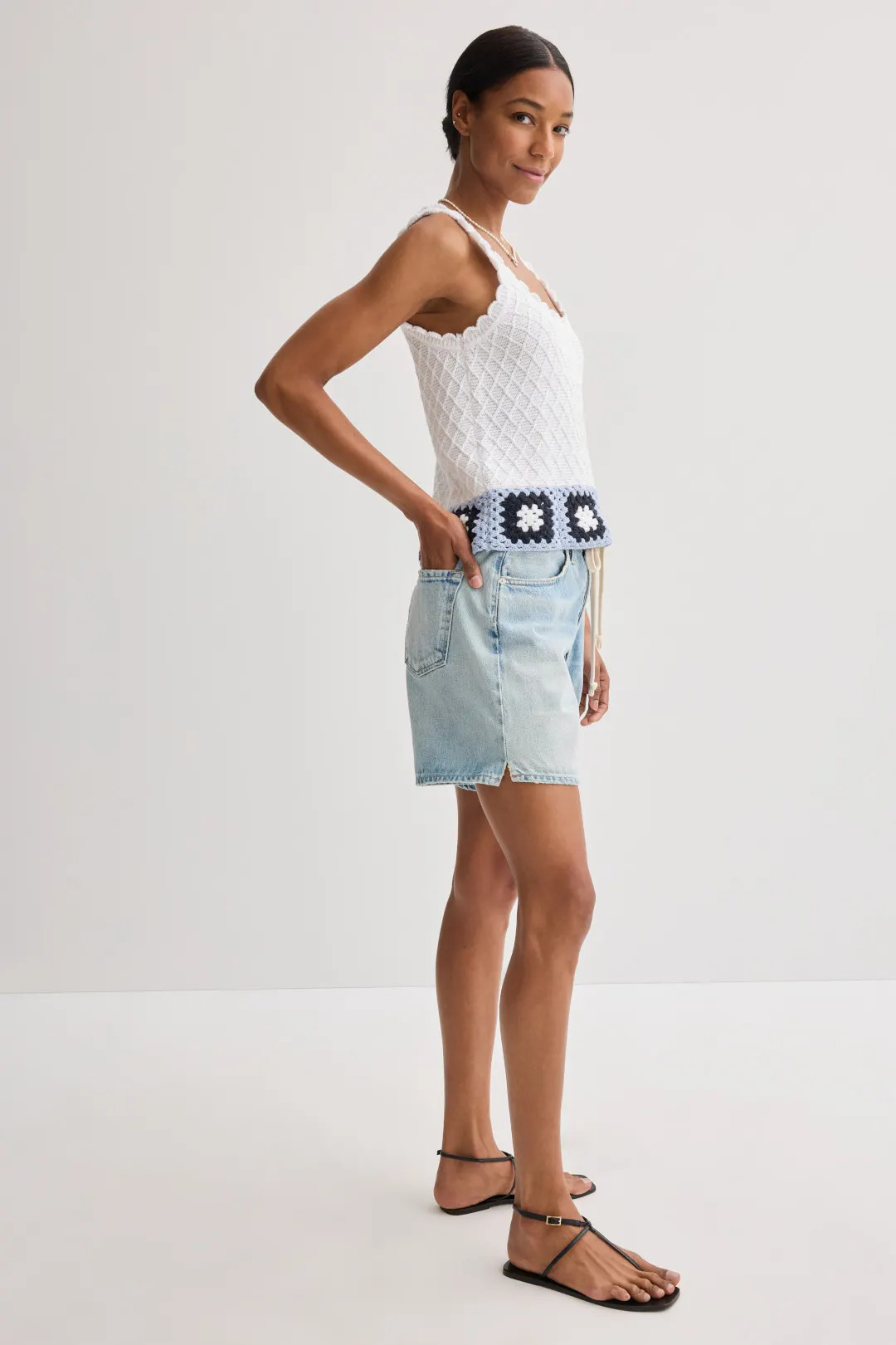 Sonia Crochet Sweater Tank | Rent the Runway