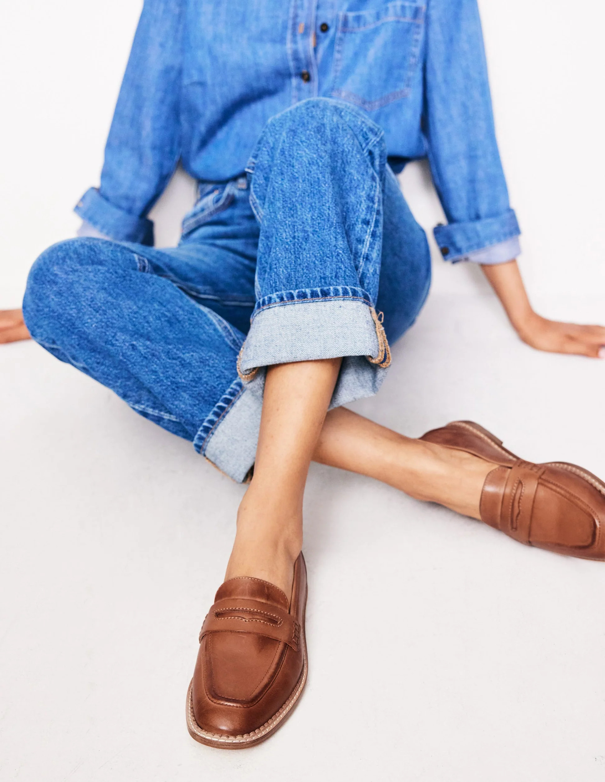 Nya Pennyloafer
                    
                      
                        Hellbraun Pol... | Boden DE