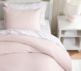 Super Soft Organic Sateen Duvet Cover & Shams | Pottery Barn Kids